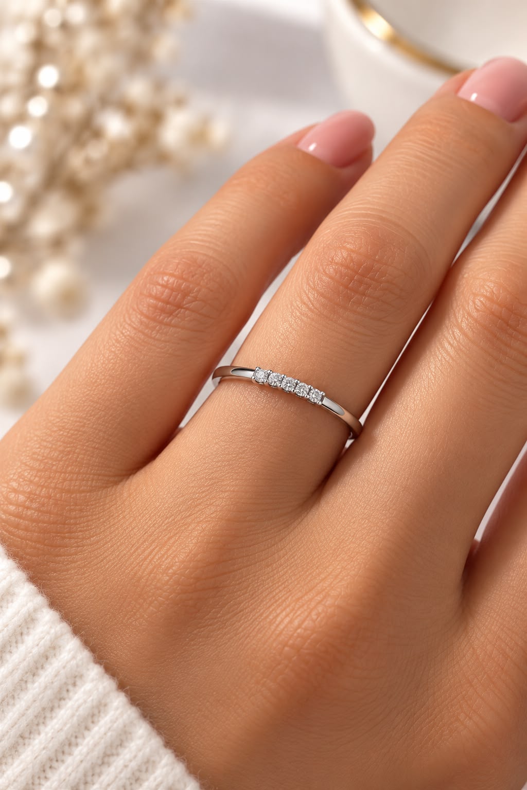 Celeste Stone Bar Ring
